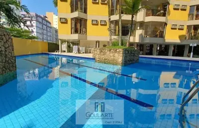 Apartamento lado praia, 3 dormitórios sendo 1 suíte + dormitório de serviço, lazer no condomínio, enseada - guarujá/sp.