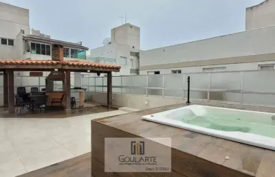 Cobertura duplex,2 dormitórios sendo 1 suíte, área gourmet com jacuzzi , na praia da  enseada -guarujá/sp.