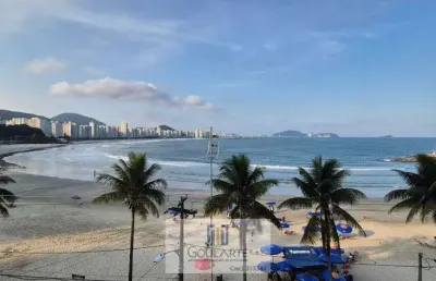 Apartamento alto padrão com com 2 dormitórios sendo 1 suíte, lazer completo no condomínio e sacada gourmet envidraçada vista mar na praia das astúrias -guarujá/sp