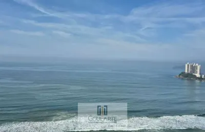 ﻿apartamento em condomínio frente mar, vista total mar de todos ambientes, 4 suítes climatizadas, pitangueiras- guarujá/sp.