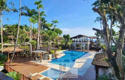 Casa térrea em condomínio clube frente mar, 3 dormitórios sendo 1 suíte na praia da enseada - guarujá/sp.