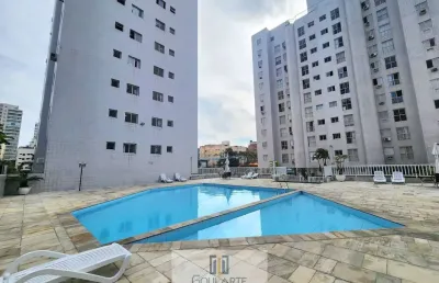Apartamento com 1 dormitório climatizado, lazer no condomínio, lado praia da enseada-guarujá/sp.