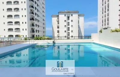 Apartamento alto padrão com vista mar, 3 dormitórios sendo 1 suíte, lazer completo no condomínio, pitangueiras-guarujá/sp.