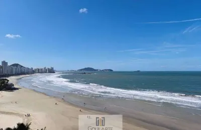Apartamento alto padrão com 4 dormitórios sendo 3 suítes e vista total do mar , astúrias - guarujá/sp.