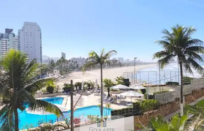 Apartamento em condomínio clube 'frente mar' , 3 dormitórios sendo 1 suíte, vista total mar na praia das pitangueiras - guarujá/sp.