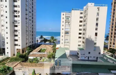 Apartamento com 3 dormitórios, sacada vista mar na praia de pitangueiras - guarujá/sp