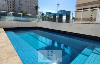 Apartamento com 2 dormitórios sendo 1 suíte, lazer no condomínio na praia das astúrias-guarujá/sp.
