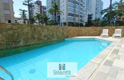 Apartamento alto padrão com acesso a sacada vista mar, 2 dormitórios sendo 1 suíte com sacada, lazer no condomínio, lado praia - enseada - guarujá/sp.