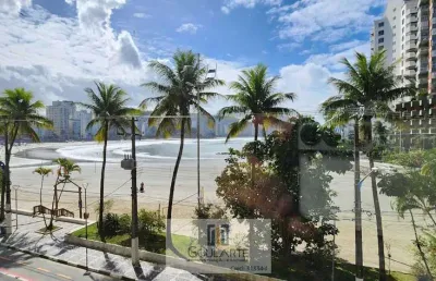 Apartamento alto padrão com vista total para o mar, sala 3 ambientes climatizada na praia das astúrias-guarujá/sp.