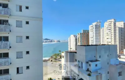 Apartamento alto padrão com acesso a sacada gourmet, 3 suítes climatizadas e lazer completo no condomínio, na praia das asturias-guarujá/sp