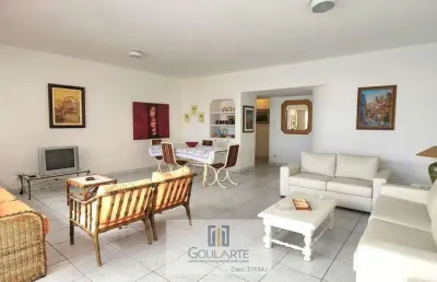 Apartamento alto padrão com 4 dormitórios sendo 1 suíte com closet, à menos de 100 metros do mar, na praia em pitangueiras-guarujá/sp