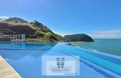 Apartamento alto padrão em condomínio com lazer completo e vista total do mar, 2 suítes climatizadas, na praia da enseada-guarujá/sp.