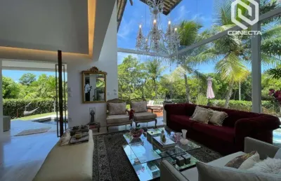 Busca ville - casa com 4 dormitórios à venda, 1100 m² por r$ 4.900.000 - busca vida - camaçari/ba