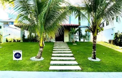Casa com 4 dormitórios à venda, 253 m² por r$ 2.300.000,00 - abrantes - camaçari/ba
