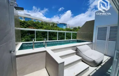 Cobertura com 2 dormitórios à venda, 129 m² por r$ 2.100.000,00 - ondina - salvador/ba