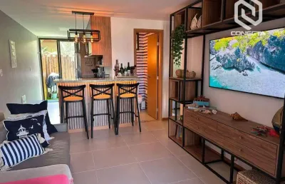 Village com 2 dormitórios à venda, 70 m² por r$ 800.000,00 - itacimirim - camaçari/ba