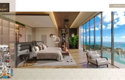 Vista mar com 3 suítes e 3 vagas em itapema-sc!, meia praia, itapema - sc
