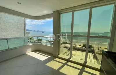 Apto mobiliado com vista mar com 3 suítes, meia praia, itapema - sc