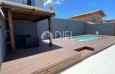Casa com piscina + 4 vagas de garagem, alto são bento, itapema - sc