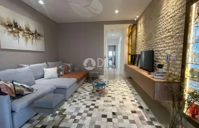 Mobiliado, 4 suítes, 3 vagas e vista mar , meia praia, itapema - sc
