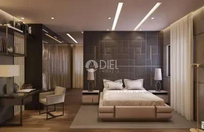Penthouse com 4 suítes e 5 vagas, meia praia, itapema - sc