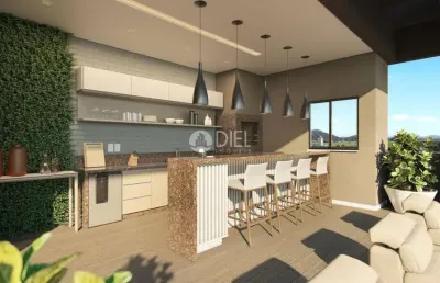 Apartamento com 2 dormitórios e 1 suíte + 2 vaga, pereque, porto belo - sc