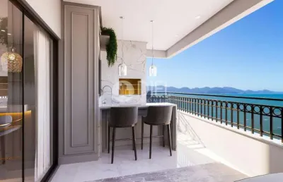 Apartamento vista mar com 2 suítes porto belo sc, pereque, porto belo - sc