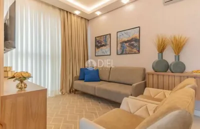 Apartamento mobiliado com 2 dormitórios e 1 suíte, bombas, bombinhas - sc
