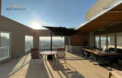Cobertura mobiliada com 4 dormitórios à venda, 283 m² por r$ 4.000.000 - vila ema - são josé dos campos/sp