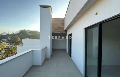 Cobertura à venda, 3 quartos, 2 suítes, 2 vagas, bom retiro - teresópolis/rj