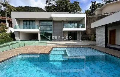 Casa duplex em condomínio com 5 quartos a venda, 415m² por r$4.800.000,00 - comary - teresópolis /rj - cod - 3500
