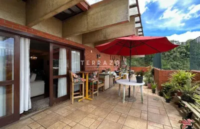 Cobertura à venda, 4 quartos, 1 suíte, 7 vagas, agriões - teresópolis/rj