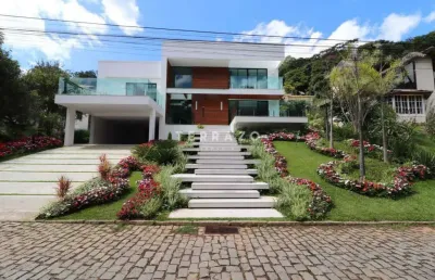 Casa em condomínio à venda, 5 quartos, 5 suítes, 6 vagas, quebra frascos - teresópolis/rj - código 1862