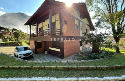 Casa em condomínio à venda, 5 quartos, 5 suítes, 3 vagas, carlos guinle - teresópolis/rj