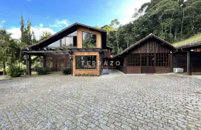 Casa com 5 quartos, 700 m2 , r$ 1.790.000.00 , cascata do imbuí, teresópolis, rio de janeiro, cód - 3418