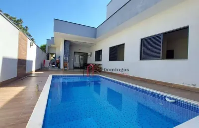 Casa térrea - com piscina - residencial jardim de mônaco - hortolândia