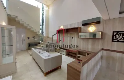 Sobrado mobiliado - alto padrão - residencial real park - sumaré