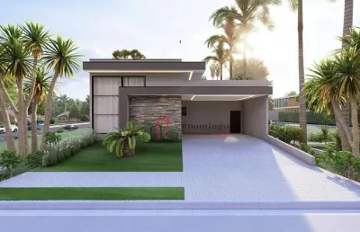 Casa térrea - ampla e espaçosa 3 suítes - condomínio santorini residencial club - paulínia