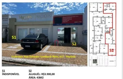 Sala comercial com 1 sala para alugar na Rua Salvador Lombardi Netto, Nova Paulínia, Paulínia