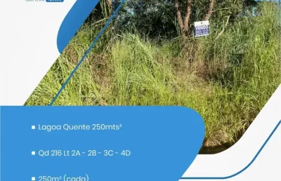 Terreno à venda no bairro setor lagoa quente - caldas novas/go