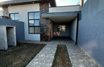 Casa com 3 quartos à venda na rua lindolfo luiz boell, tindiquera, araucária, 86 m2 por r$ 650.000
