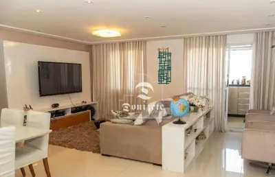 Apartamento com 3 dormitórios à venda, 115 m² por r$ 990.000,00 - vila valparaíso - santo andré/sp