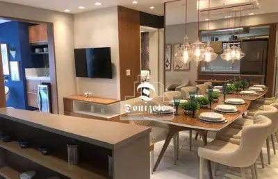Apartamento duplex com 3 dormitórios à venda, 131 m² por r$ 1.400.000,00 - jardim - santo andré/sp