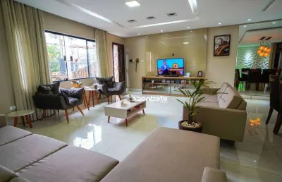 Sobrado com 3 dormitórios à venda, 269 m² por r$ 1.200.000,00 - vila valparaíso - santo andré/sp
