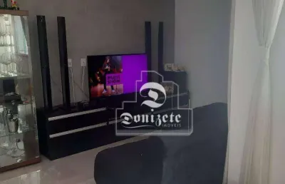 Cobertura com 3 dormitórios à venda, 140 m² por r$ 640.000,00 - vila pires - santo andré/sp