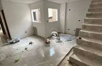 Cobertura com 2 dormitórios à venda, 112 m² por r$ 425.000,00 - vila humaitá - santo andré/sp