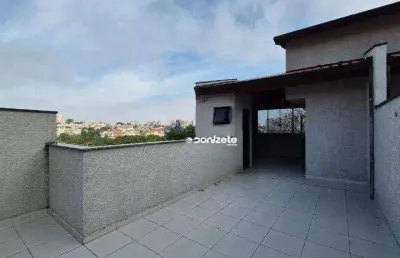 Cobertura com 2 dormitórios à venda, 90 m² por r$ 460.000,00 - vila assunção - santo andré/sp