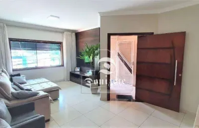 Sobrado com 3 dormitórios à venda, 174 m² por r$ 860.000,00 - vila apiaí - santo andré/sp