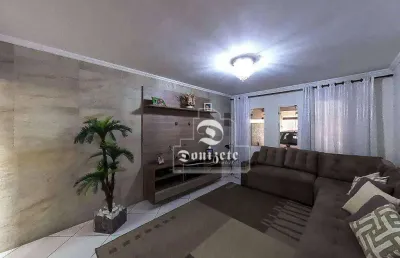 Sobrado com 4 dormitórios à venda, 202 m² por r$ 729.990,99 - jardim santo alberto - santo andré/sp