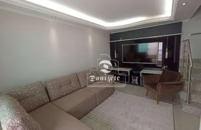 Sobrado com 3 dormitórios à venda, 158 m² por r$ 760.000,00 - vila assunção - santo andré/sp